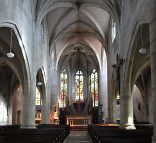 Vue générale de l'église Saiint-Laurent à Châtel-sur-Moselle