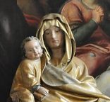 La Vierge du fondateur (partiel) de Claus De Werve, collégiale Saint-Hippolyte