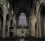 La nef de l'église Saint-Germain de Rennes