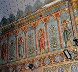 Très belle composition d'anges dans le chœur de la chapelle Notre–Dame des Anges