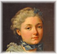 Charles Andr van Loo, portrait d'Innocente Guillemette de Rosnyvinen de Pir
