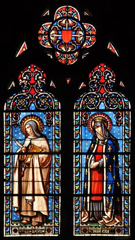Sainte Thérèse d'Avila et sainte Jeanne de Valois.