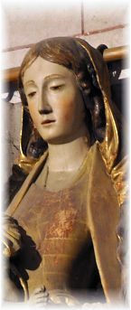 Vierge du XIVe siècle, partiel