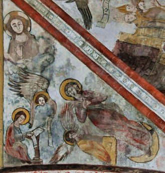 L'Ascension et l'Assomption dans le carré du transept.