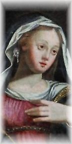 La Vierge dans une Annonciation  du XVIIe si�cle