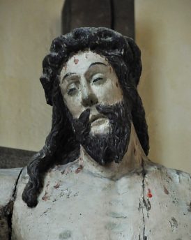 Le Christ en croix, XVIIe siècle, détail.