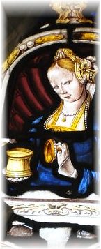 Marie-Madeleine dans une tête de lancette du XVIe siècle