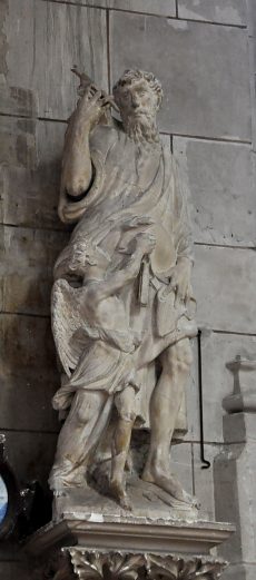 Statue de saint Matthieu avec l'ange