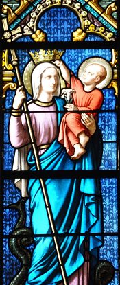 Sainte Marguerite couronnée par l'Enfant–Jésus
