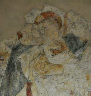 Peinture murale : L'Arrestation de Jésus, détail.