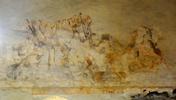 Peinture murale : L'enfer (fin du XVe siècle).