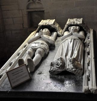 Les gisants d'Olivier de Clisson et de Margerite de Rohan.