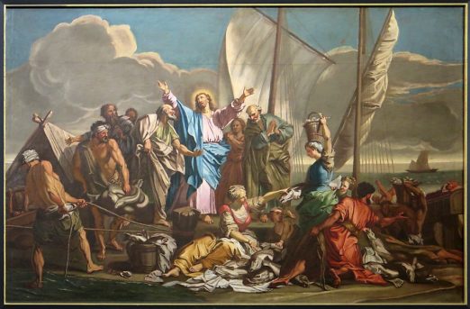 «La Pêche miraculeuse», copie d'un tableau de Jean Jouvenet