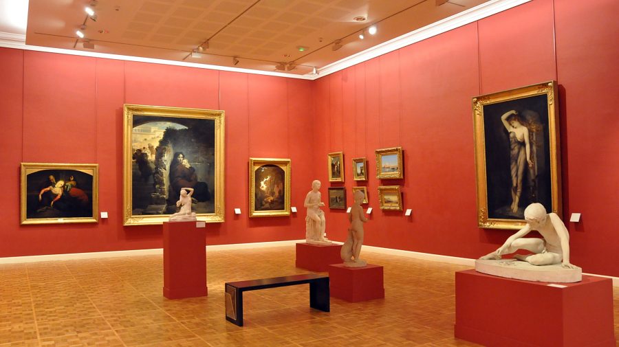 Une salle des tableaux du XIXe siècle du musée des Beaux-Arts de Rennes