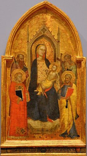 «Vierge à l'Enfant avec Saints Paul, Laurent, Pierre et André»