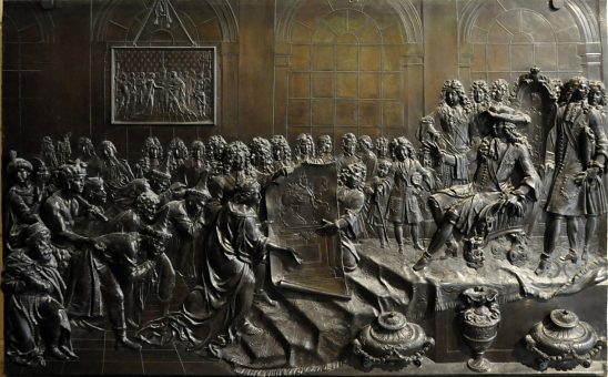 «La Bretagne offrant à Louis XIV le projet de la statue équestre»