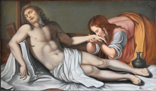 «Marie-Madeleine pleurant le Christ mort» par Jean Boucher, copie