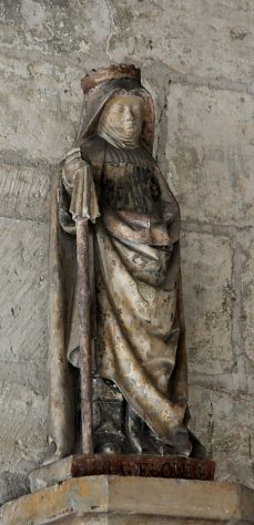 Statue de sainte Radegonde.