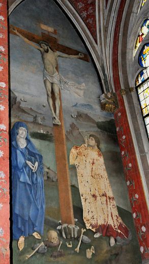 Peinture murale : la Crucifixion