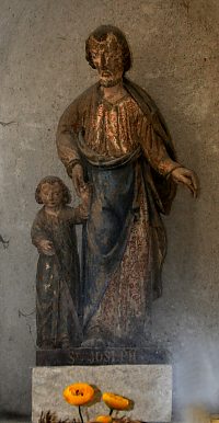 Statue de saint Joseph avec l'Enfant 