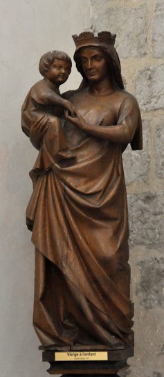 Statue d'une Vierge  l'Enfant