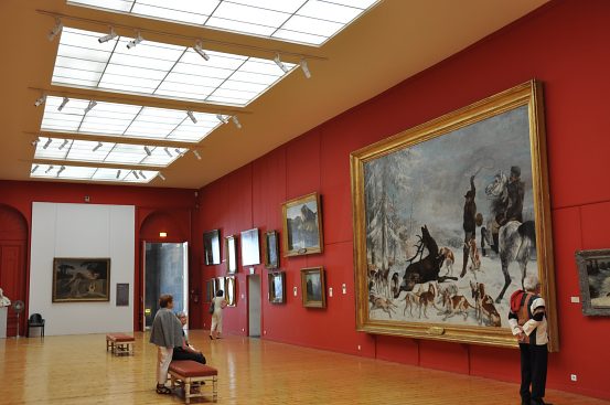 Grande salle aux tableaux du XIXe siècle