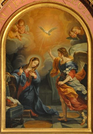 «L'Annonciation» de Joseph Montesanto, 1760 «L'Annonciation» de Joseph Montesanto, 1760