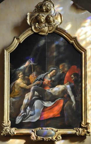 «Descente de croix», tableau daté de 1635