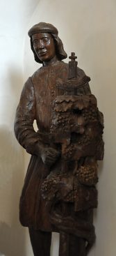 Statue en bois de saint Vernier