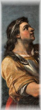 La Conversion de saint Hubert par Carl van Loo, détail