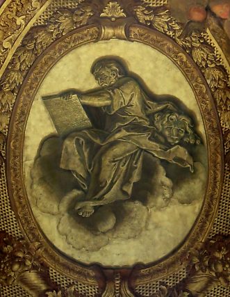 Saint Marc par Antoine Coypel, huile sur enduit (1708-1710)