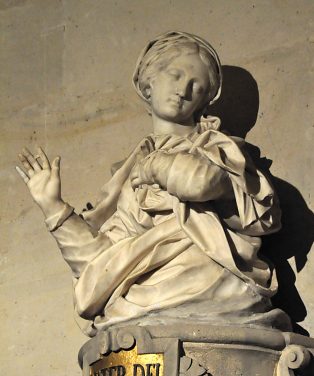"La Vierge Marie", marbre de Ponsonnelli