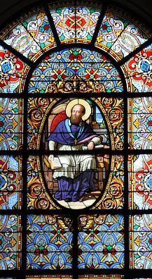 Vitrail à l'effigie de saint François de Sales