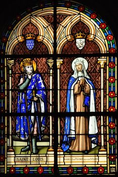 Vitrail «Saint Louis et Isabelle de France»