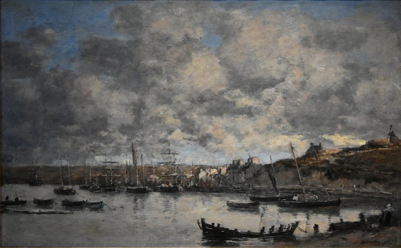 Eugène Boudin (1824-1898) : «Le port de Camaret», 1872, Huile sur toile