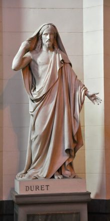 Sculpture du Christ par Duret