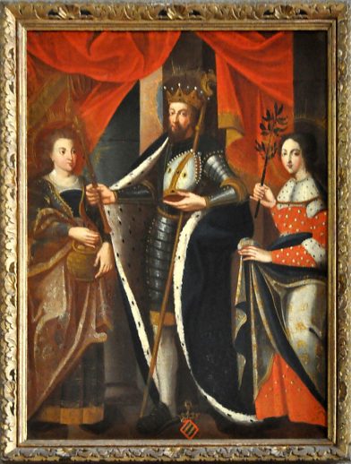 Saint Goëry avec sainte Précie et saint Victorine, XVIII  siècle