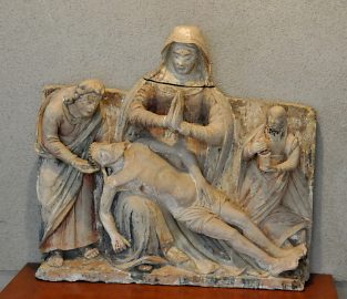 Vierge de pitié avec saint Jean et Marie-Madeleine