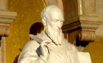 Statue de saint François de Sales, détail