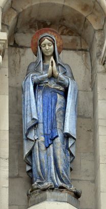 Statue de la Vierge en céramique