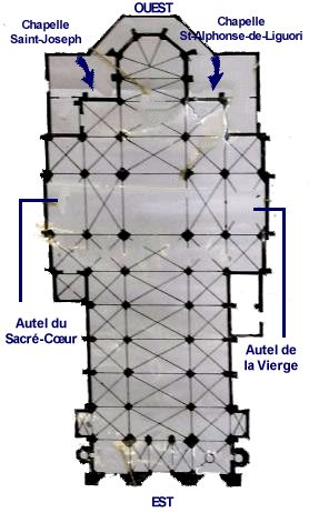Plan de l'église Saint-Léon