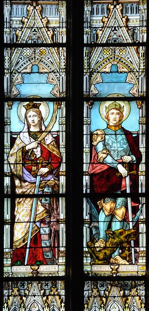 Sainte Catherine et saint Georges (XIXe siècle)