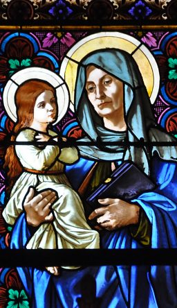 Sainte Anne et la Vierge, détail