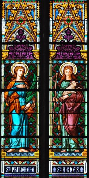 Sainte Philomène et sainte Agnès