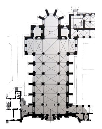 Plan de l'église Sainte-Marie-Majeure