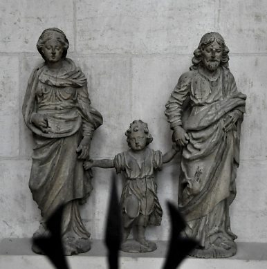 Groupe sculpté de la Sainte Famille, XVIIIe siècle