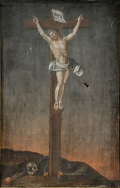 La Crucifixion, tableau anonyme du XIXe siècle