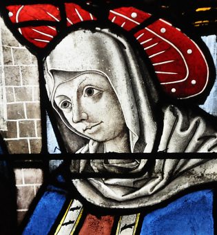 Baie n°2 : Le visage de la Vierge dans la Circoncision