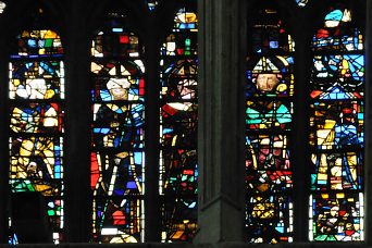La galerie de la rose des vents dans le transept nord (détail)