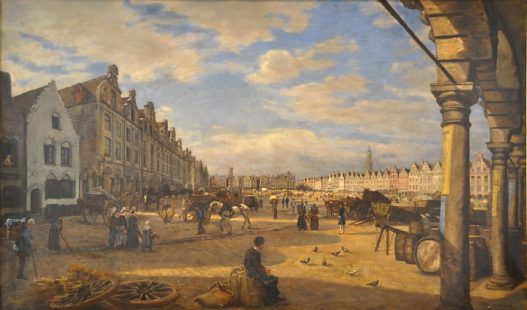 «La Grand'Place d'Arras un jour de marché» de Charles Desavary